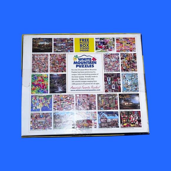 White Mountain Mountain Cabin - 1000 PC Puzzle Complete - Picture 2 of 5